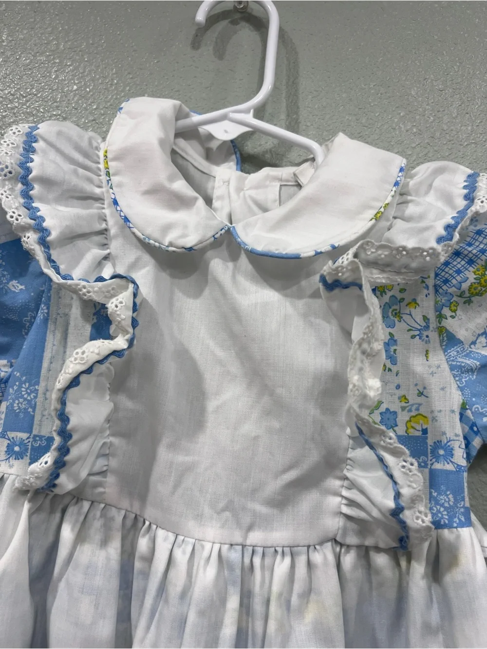 Vintage Peaches N Cream Backwards to Basics Girls 3T Prairie Dress Floral